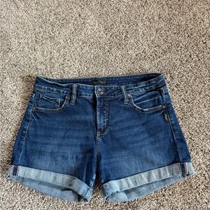 Silver Jeans Dark Blue Jean Shorts